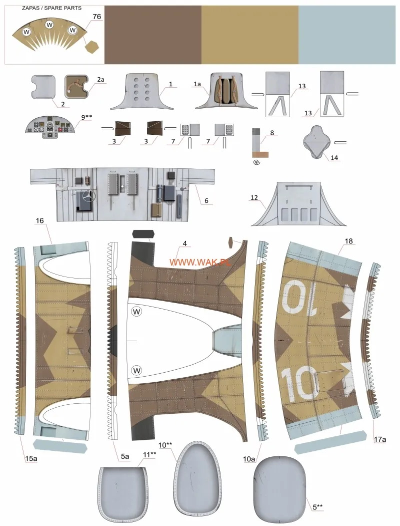 Papierový model - PZK P.55a